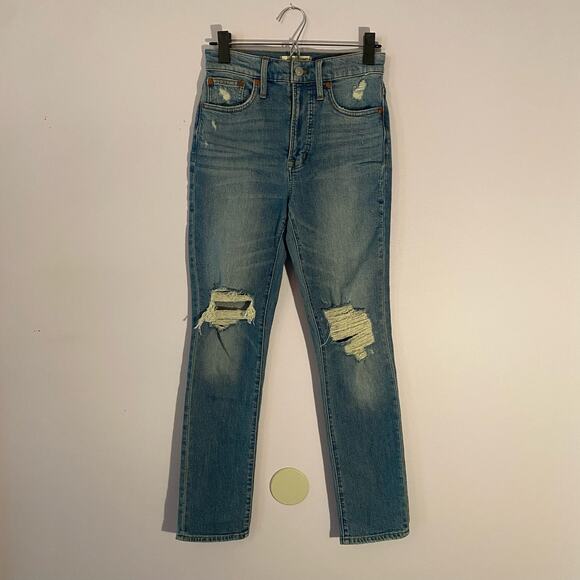 Madewell Women's size 23 Medium Wash The Perfect Vintage Jean Straight Leg - Picture 1 of 9